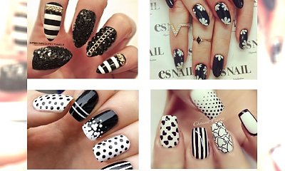 Black&white - stylowy manicure, którym zaintrygujesz przyjaciółki! [MEGA GALERIA]