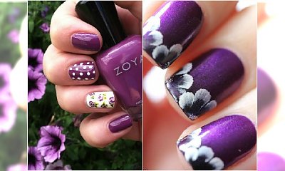 Fioletowe paznokcie w odcieniu fiołków i bzu. 20 pomysłów na wiosenny manicure