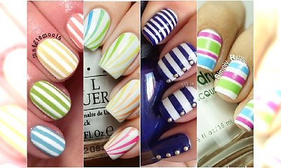 Manicure na lato. Pasy, paski, paseczki. Galeria najładniejszych wzroków na paznokcie