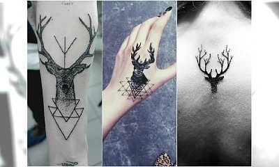HOT! Tatuaż z jelonkiem - modne wzory tatuażu nie tylko dla hipsterów