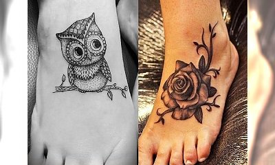 Niesamowite tatuaże na stopę [GALERIA]