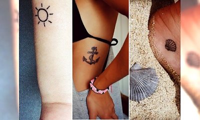 Mini tatuaże: urocze motywy,  które kojarzą się z wakacjami!