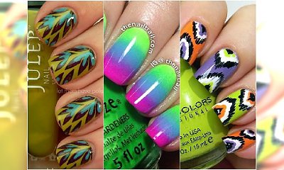 Wakacyjny manicure w egzotycznych kolorach - 20 kuszących propozycji na lato