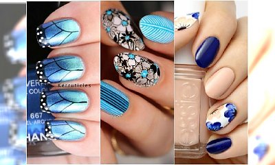 Niebieski manicure tak piękny, że zechcecie go mieć! 20 ślicznych wzorków na lato