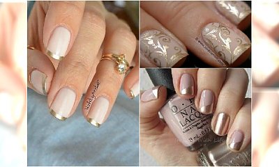 Paznokcie nude ze złotem - idealny pomysł na stylowy manicure