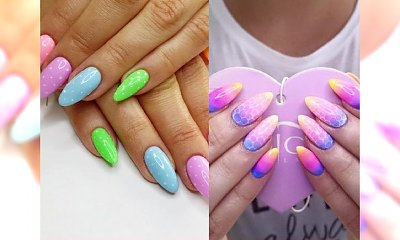 Mega dziewczęcy manicure we wszystkich kolorach tęczy [GALERIA]