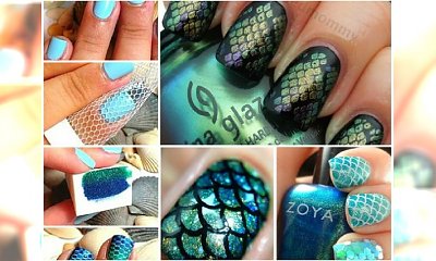 TUTORIAL: Paznokcie z rybią łuską. Śliczny wzorek krok po kroku