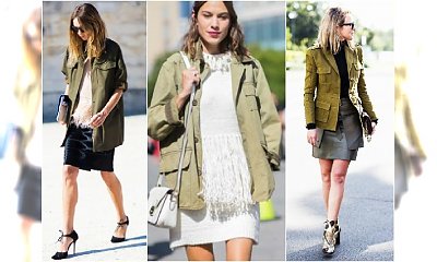 Militarna kurta powraca w wielkim stylu na jesień 2015 - Inspiracje Street Style