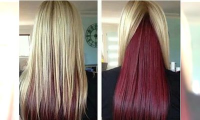 Koloryzacyjny trend: włosy z kolorowym spodem. Hit czy kit?