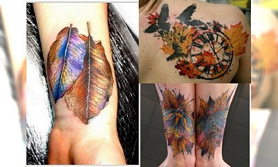 Klimatyczne tatuaże inspirowane jesienią. Ponad 20 dziewczęcych wzorków na ramię, plecy i żebra