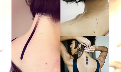 Minimalistyczne wzory tatuażu dla nowoczesnych dziewczyn. Zobacz TOP tatuaże na kark, nadgarstek, żebra...