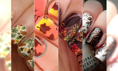 Stylowy manicure z motywem liści - jesienne inspiracje