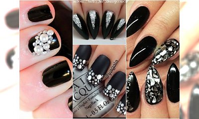 Czarny manicure - arystokrata wśród jesiennych trendów. Wyjątkowe wzory!