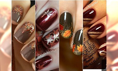 Modny manicure na jesień - DUŻA GALERIA wzorków