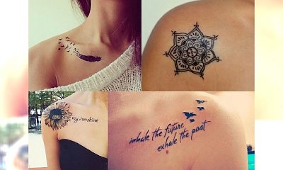 Tatuaże w miejscu, które kochacie - śliczne motywy na obojczyk!
