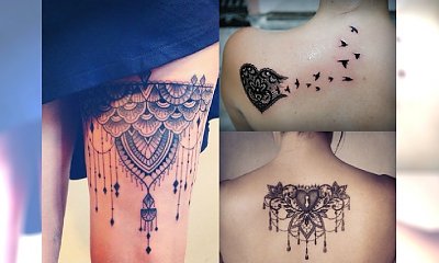 Subtelne i super dziewczęce tatuaże z koronką -  Top wzory, które Cię zauroczą!