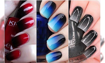 Paznokcie ombre w kolorach jesieni - najlepsze pomysły na mroczny manicure