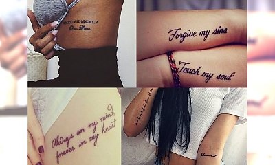 Motyw, który kochacie - tatuaże napisy [GALERIA]