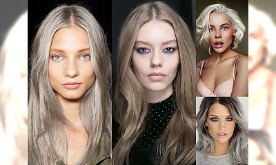 Koloryzacja włosów 2016 - srebrzyste, siwe, popielate blondy [GALERIA]
