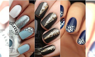 Manicure na sylwestra. 20 pomysłów na eleganckie paznokcie z błyskotkami
