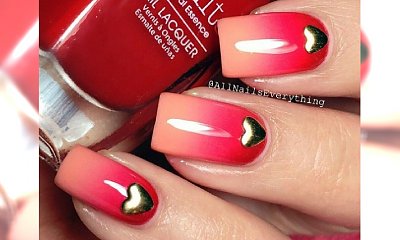 Romantyczne ombre na paznokciach - super pomysł na walentynkowy manicure