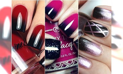 HOT! Paznokcie ombre w wieczorowym wydniu