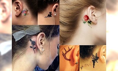 Tatuaż za uchem - przegląd trendów 2016!