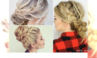 Brided Updo - stylowe inspiracje na urocze upięcie z warkoczem