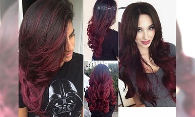Wiśniowe ombre - super trend dla brunetek