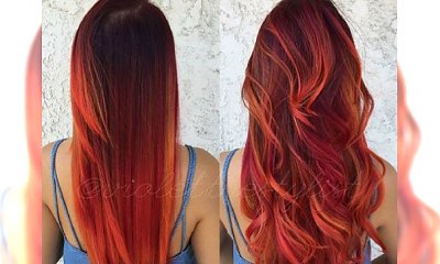 Rudy ombre balayage - modna opcja dla znudzonych dotychczasowym kolorem