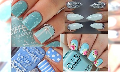 Baby blue nails - pudrowy błękit w sam raz na wiosenne dni!