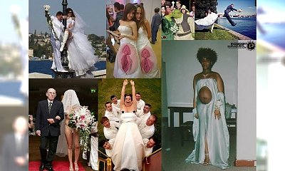 NAJGORSZE zdjęcia ślubne ever! 25 "fantazyjnych" ślubnych wpadek i pomysłów!
