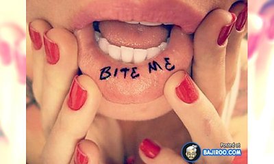 Tatuaż na wardze, w ustach - wzory, które stały się hitem wśród dziewczyn