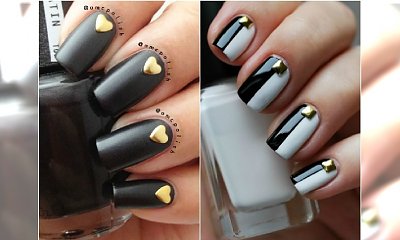 Prosty, elegancki manicure w odcieniach czerni i bieli. Wypróbujcie te pomysły!