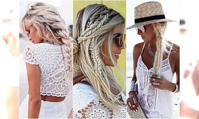 Letnie fryzury z warkoczem w odcieniu białego blondu - hit sezonu! Zobaczcie najlepsze inspiracje