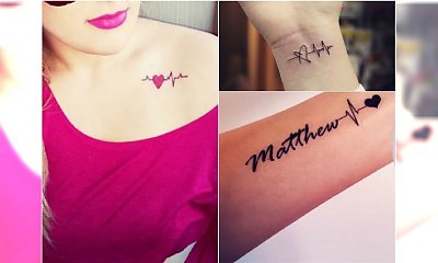 Tatuaż heartbeat - ten motyw uwielbiają dziewczyny! Zobaczcie najciekawsze wzory