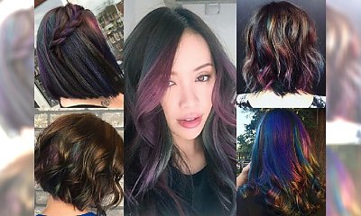 HOT trend w koloryzacji włosów: Oil Slick Hair. Koloryzacja imitująca rozlane paliwo, czy skusić się?