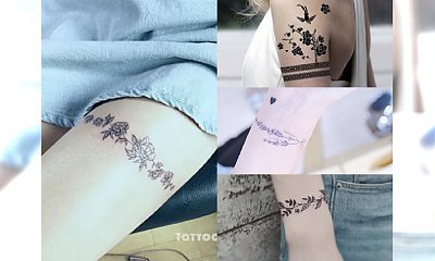 Opaska z kwiatów - Ultrakobiecy tatuaż, który zdobi ładniej niż jakakolwiek biżuteria!