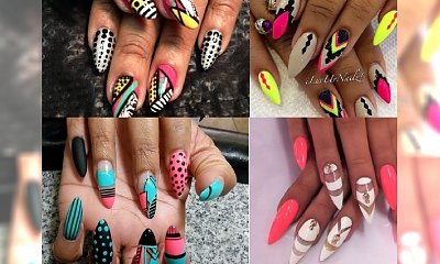 Stiletto nails & kolorowe wzorki na długi weekend!