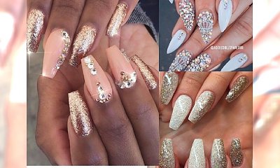 Bling, bling - mieniący się, luksusowy manicure