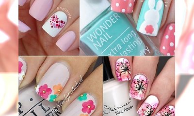 Uroczy pastelowy manicure na weekend - słodkie wzorki, którym się nie oprzesz