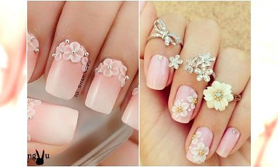 Paznokcie z kwiatami 3D - super pomysł na wiosenny manicure