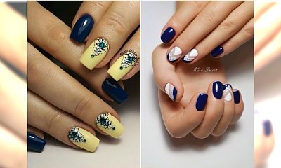 Elegancki manicure z niebieskim - 20 wzorów na specjalne okazje