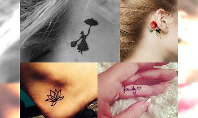 26 malutkich, bardzo dziewczęcych tatuaży - sekretne inspiracje 2016