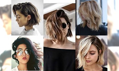 Średnie fryzury messy hair - Włosy najładniej prezentują się potargane wiatrem!