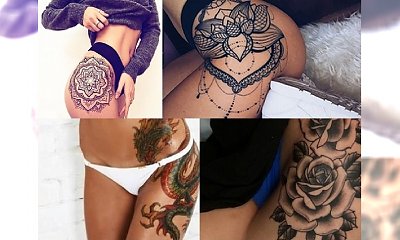Niesamowicie seksowne tatuaże na udzie - dużo inspiracji