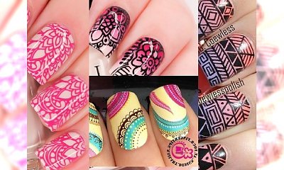 Nail art manicure - urocze, kolorowe wzorki w sam raz na letni dni