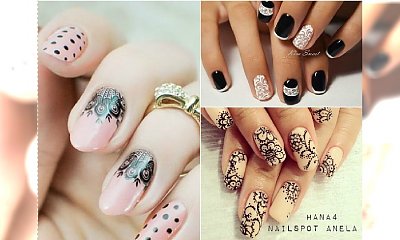 Paznokcie z koronką - hot trend w manicure 2016