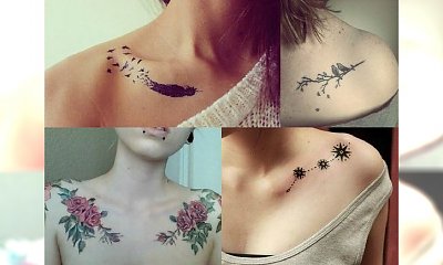 Zmysłowe i kobiece - tatuaże, które wykonasz na... obojczyku!