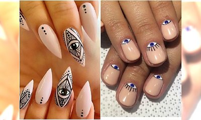 Złe oko - modny motyw w manicure. 20 najlepszych inspiracji z Instagrama
